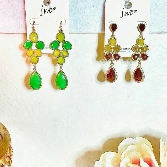 Dangling Statement Earrings Bundle, two sets - Picture 1 of 6